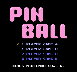 Pinball [Model HVC-PN] screenshot