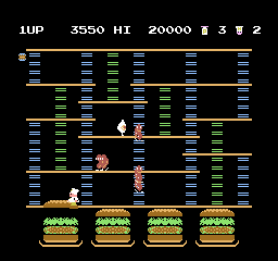 BurgerTime [Model NES-BR-USA] screenshot