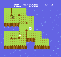 Dig Dug II - Trouble in Paradise [Model NES-I2-USA] screenshot
