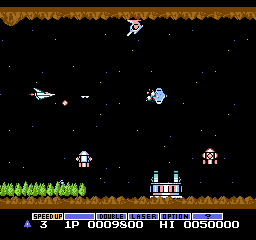 Gradius [Model NES-GR-EEC] screenshot