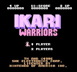 Ikari Warriors [Model NES-IW-USA] screenshot
