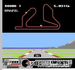 Michael Andretti's World GP [Model NES-W4-USA] screenshot