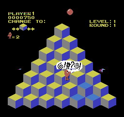 Q*bert [Model NES-QB-USA] screenshot