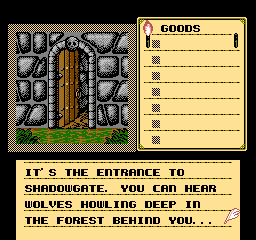 Shadowgate [Model NES-3S-FRA] screenshot