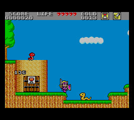 Wonder Boy in Monster Land [Model MK-7007-50] screenshot