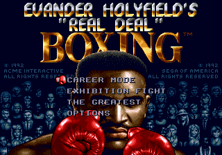 Evander Holyfield's 'Real Deal' Boxing screenshot
