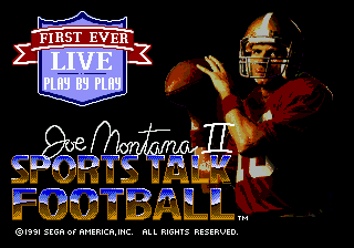 Joe Montana II - Sports Talk Football screenshot