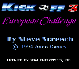 Kick Off 3 - European Challenge [Model T-28036] screenshot