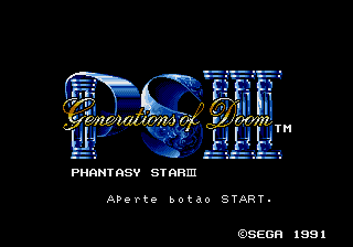 Phantasy Star III - Generations of Doom [Model 048220] screenshot