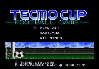 Tecmo Cup screenshot