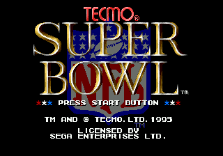 Tecmo Super Bowl screenshot