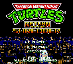 Teenage Mutant Ninja Turtles - Return of the Shredder [Model T-95013] screenshot