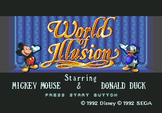 World of Illusion Starring Mickey Mouse and Donald Duck screenshot