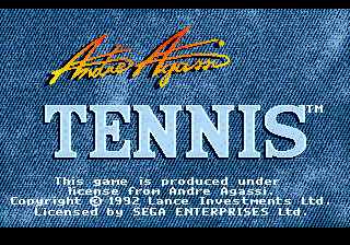 Andre AGASSI Tennis [Model T-101016] screenshot