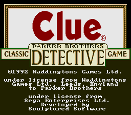 Clue [Model T-89016] screenshot