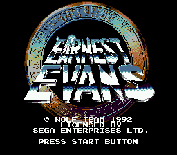 Earnest Evans [Model 49176] screenshot