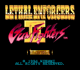 Lethal Enforcers II - Gun Fighters [Model T-95136] screenshot