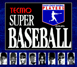 Tecmo Super Baseball [Model T-36046] screenshot