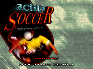 Actua Soccer [Model T-18706G] screenshot