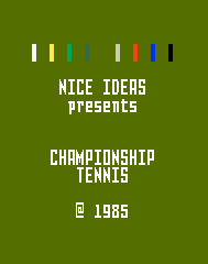Championship Tennis [Model 8200] screenshot