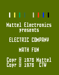 Electric Company - Math Fun [Model 2613] screenshot