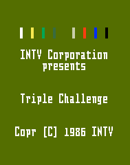 Triple Challenge [Model 8700] screenshot