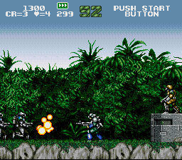 GunForce - Battle Fire Engulfed Terror Island [Model SHVC-GU] screenshot