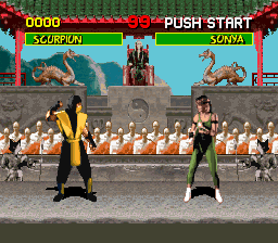 Mortal Kombat - Shinken Kourin Densetsu [Model SHVC-KX] screenshot