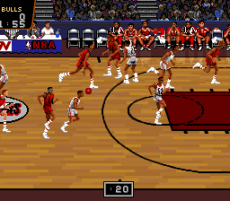 NBA Pro Basketball - Bulls vs Blazers [Model SHVC-BU] screenshot