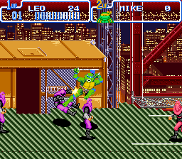 Teenage Mutant Ninja Turtles IV - Turtles in Time [Model SNS-TM-USA] screenshot