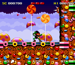 Zool - Ninja of the Nth Dimension [Model SNS-Z8-USA] screenshot