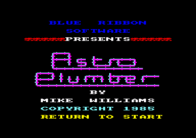 Astro Plumber [Model 8900] screenshot
