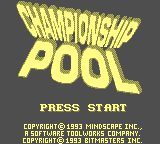 Championship Pool [Model DMG-H4-USA] screenshot