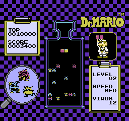 Dr. Mario [Model NES-VU-USA] screenshot
