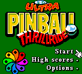 3-D Ultra Pinball - Thrillride [Model CGB-VUPE-USA] screenshot