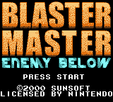 Blaster Master - Enemy Below [Model DMG-AEHE-USA] screenshot