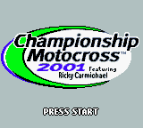 Championship Motocross 2001 featuring Ricky Carmichael [Model CGB-BCME-USA] screenshot