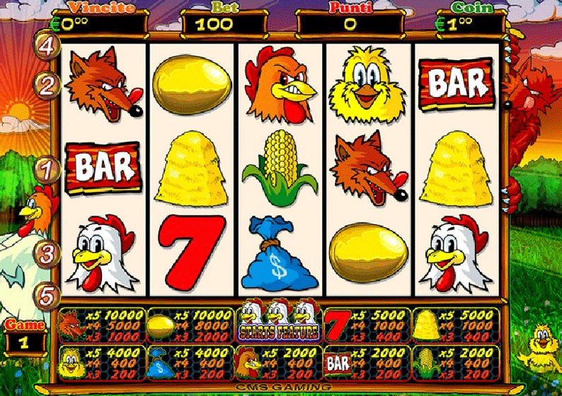 Slot machine gratis online gallina