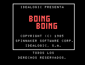 Boing Boing [Model HBS-IDE03] screenshot