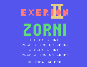 Exerion II - Zorni [Model HX-S118] screenshot