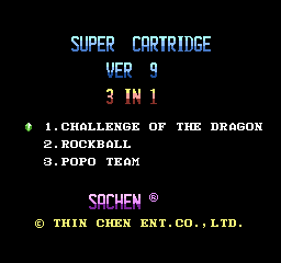 Super Cartridge Ver 9 - 3 in 1 screenshot