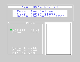 Home Writer [Model HBS-H003C] screenshot