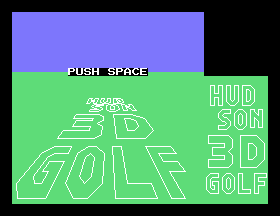 Hudson 3D Golf [Model MXHI 11032] screenshot