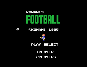 Konami's Football [Model RC732] screenshot