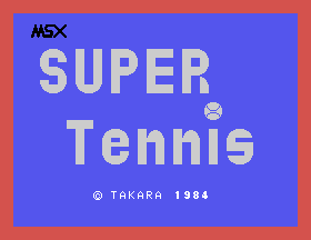 MSX Super Tennis [Model HBS-G022C] screenshot