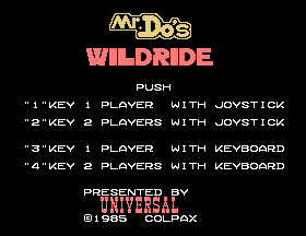 Mr. Do's Wild Ride [Model 48C99-1011] screenshot