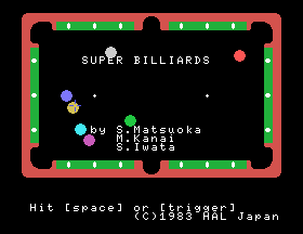 Super Billiards [Model HM-010] screenshot