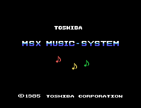 Toshiba HX-MU900 MSX-Audio screenshot