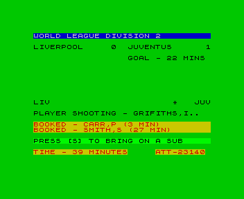 World Soccer League screenshot