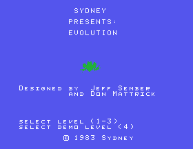 Evolution screenshot